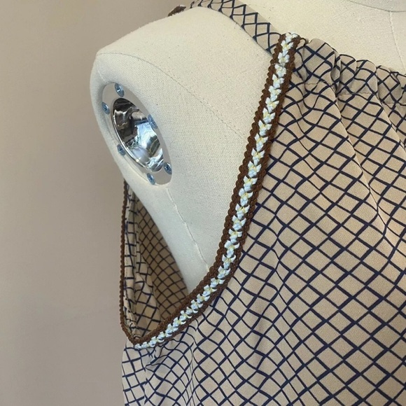 NEW Ces femme Diamond print tank top beige S - Picture 3 of 3